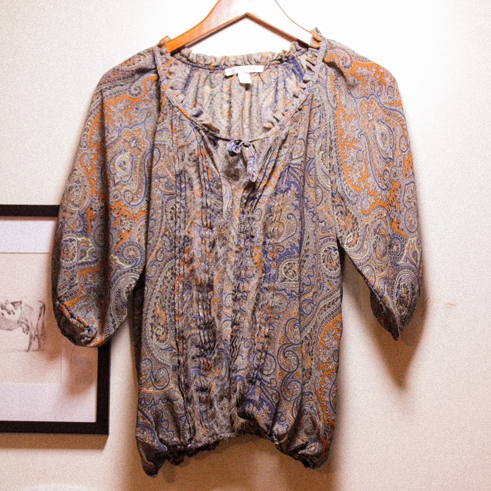 multicolored blouse!